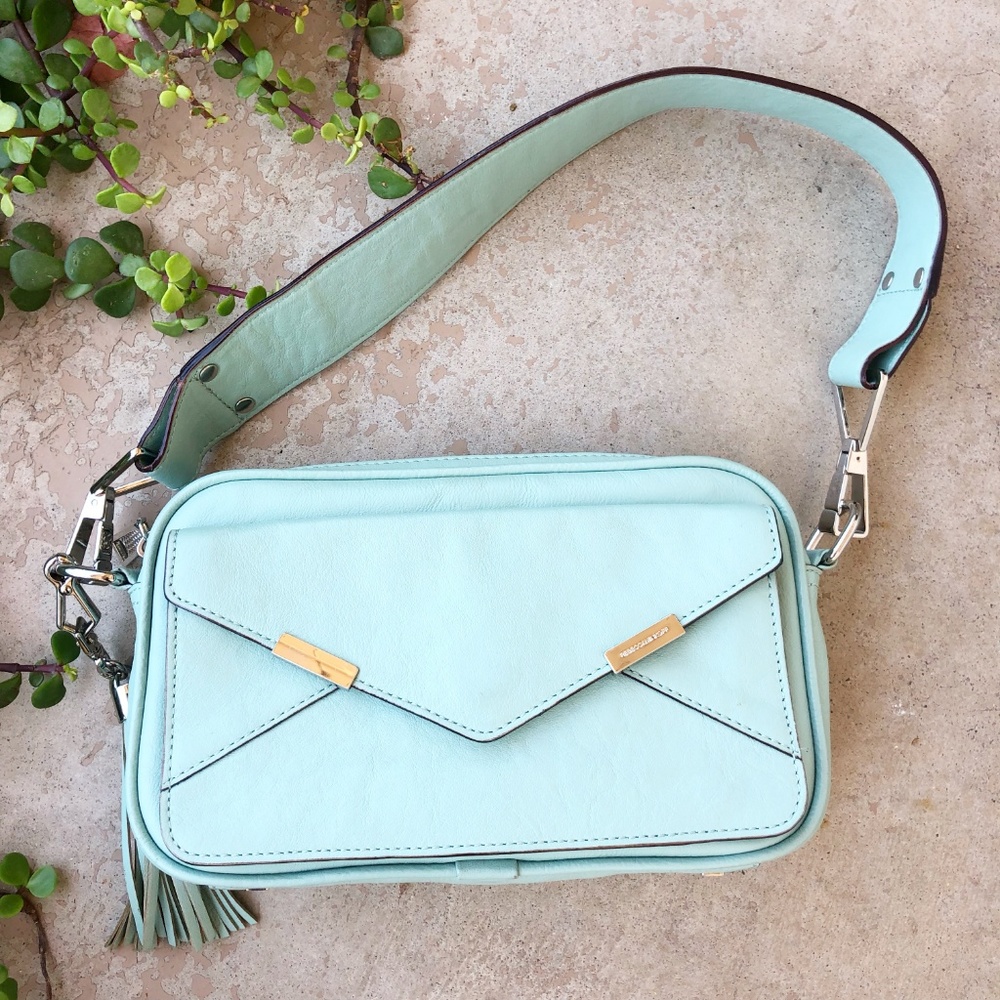 Rebecca Minkoff Turquoise Envelope Shoulder Bag - Picture 2 of 8
